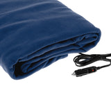 NNEDPE Heated Electric Car Blanket 150x110cm 12V - Navy Blue