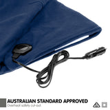 NNEDPE Heated Electric Car Blanket 150x110cm 12V - Navy Blue