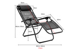 NNEDPE Zero Gravity Reclining Deck Chair - Black