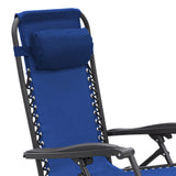 NNEDPE Zero Gravity Reclining Deck Chair - Blue