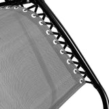 NNEDPE Zero Gravity Reclining Deck Chair - Grey