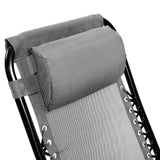 NNEDPE Zero Gravity Reclining Deck Chair - Grey