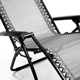 NNEDPE Zero Gravity Reclining Deck Chair - Grey