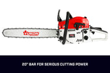 NNEDPE Yukon Chainsaw  52cc 20in Petrol Log Wood Cutter
