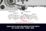 NNEDPE Yukon 52cc 22in Tradesman Series Chainsaw with Case