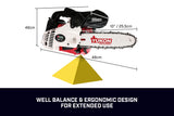 NNEDPE Yukon 25cc 12in Arborist Chainsaw
