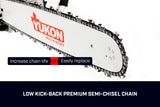 NNEDPE Yukon 52cc 20in Petrol Chainsaw with case