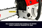 NNEDPE Yukon 52cc 20in Petrol Chainsaw with case