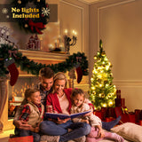 NNECW 1.5 M Slim Pencil Christmas Tree with Branch Tips for Indoor Decoration