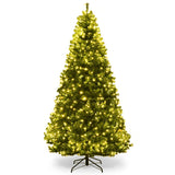 NNECW 2.1 M Pre-Lit Artificial Christmas Tree with Multicolored LED Lights for Festival