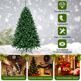 NNECW 1.83m Christmas Tree with 1355 Tips & Foldable Metal Stand