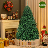 NNECW 1.83m Christmas Tree with 1355 Tips & Foldable Metal Stand