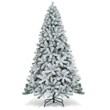 NNECW 2.3m Snow Flocked Artificial Christmas Tree with 1010 Tips