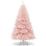 NNECW 1.8 M Artificial Hinged Christmas Tree with Sturdy Metal Stand for Home