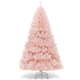 NNECW 2.1 M Artificial Hinged Christmas Tree with Sturdy Metal Stand for Home