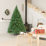 NNECW 1.8M Christmas Pine Tree with 260 LED Warm White Light for Christmas Decorations