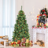 NNECW 1.8M Artificial Christmas Tree with 250 LED Lights for Decorations