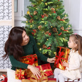 NNECW 1.8M Artificial Christmas Tree with 250 LED Lights for Decorations