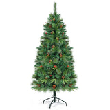 NNECW 1.8M Artificial Christmas Tree with 250 LED Lights for Decorations