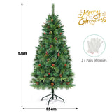 NNECW 1.8M Artificial Christmas Tree with 250 LED Lights for Decorations