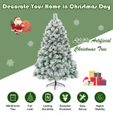 NNECW 1.8 M Pine Needle Artificial Christmas Tree with 586 Branch Tips and a Metal Stand for Decorations