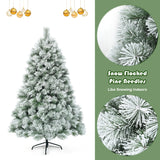 NNECW 1.8 M Pine Needle Artificial Christmas Tree with 586 Branch Tips and a Metal Stand for Decorations