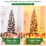 NNECW Artificial Christmas Tree with 250 Warm White LEDs for Shop & Home & Office