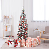 NNECW Artificial Christmas Tree with 250 Warm White LEDs for Shop & Home & Office