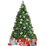 NNECW 1.5m Artificial Christmas Tree with Pine Cones for Decorations