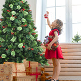 NNECW 1.5m Artificial Christmas Tree with Pine Cones for Decorations