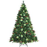 NNECW 1.8m Artificial Christmas Tree with Pine Cones for Decorations