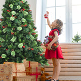 NNECW 1.8m Artificial Christmas Tree with Pine Cones for Decorations