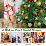 NNECW 1.8m Artificial Christmas Tree with Pine Cones for Decorations