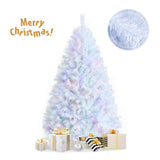 NNECW 183cm White Artificial Christmas Tree with 792 Iridescent Branch Tips