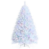 NNECW 183cm White Artificial Christmas Tree with 792 Iridescent Branch Tips