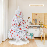 NNECW 183cm White Artificial Christmas Tree with 792 Iridescent Branch Tips