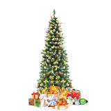 NNECW 1.8 M Pre-lit Christmas Tree with 618 PVC Branch Tips for Residential Commercial Use