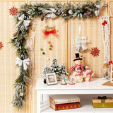 NNECW Artificial Christmas Garland with White Berries for Room Decoration