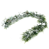 NNECW Artificial Christmas Garland with White Berries for Room Decoration