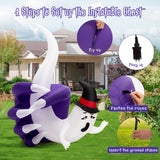 NNECW 180 CM Inflatable White Ghost with Sharp Claws for Halloween Decoration
