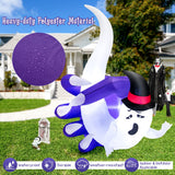 NNECW 180 CM Inflatable White Ghost with Sharp Claws for Halloween Decoration