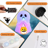 NNECW 120 CM Halloween Inflatable Ghost with Pumpkin Lantern for Decoration