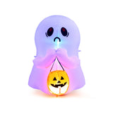 NNECW 120 CM Halloween Inflatable Ghost with Pumpkin Lantern for Decoration