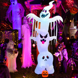 NNECW 310 CM Tall Halloween Inflatable Stacked Ghosts for Party & Garden