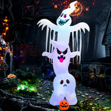 NNECW 310 CM Tall Halloween Inflatable Stacked Ghosts for Party & Garden