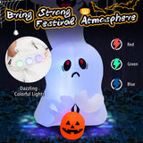 NNECW 310 CM Tall Halloween Inflatable Stacked Ghosts for Party & Garden