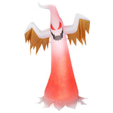 NNECW 180 CM Halloween Inflatable Fire Ghost with Built-in Flame LED Light