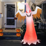 NNECW 180 CM Halloween Inflatable Fire Ghost with Built-in Flame LED Light