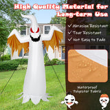 NNECW 180 CM Halloween Inflatable Fire Ghost with Built-in Flame LED Light
