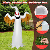 NNECW 180 CM Halloween Inflatable Fire Ghost with Built-in Flame LED Light